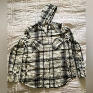 Hooded “Mudd” Flannel, Size “Medium”